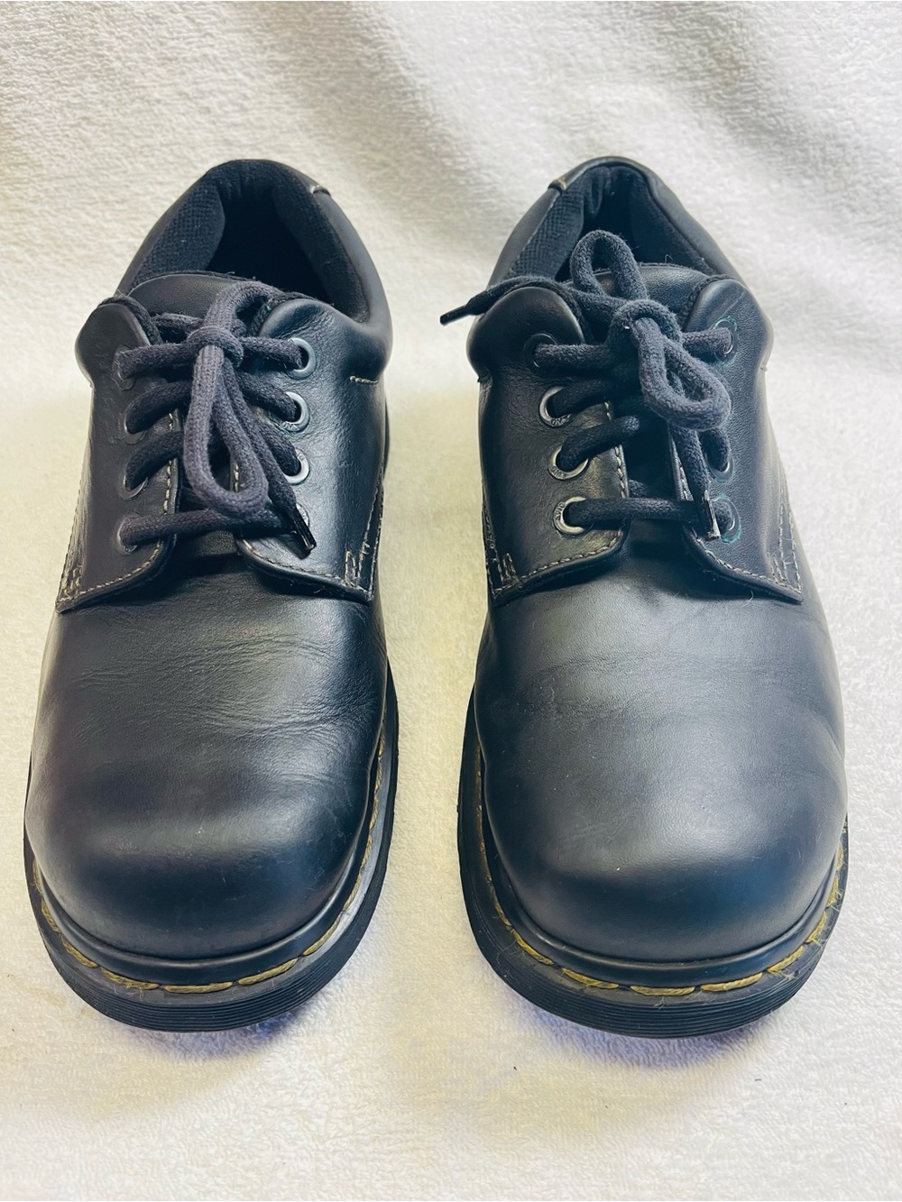 English Vintage Dr. Martens 9369 Black Leather Shoes, UK 9/US 10 Made In England